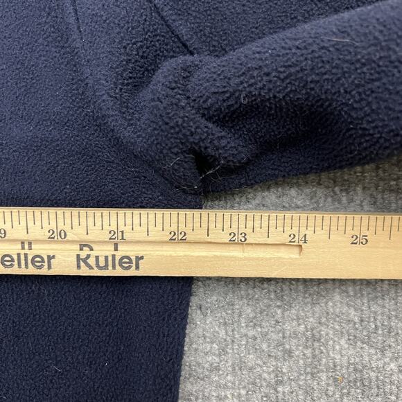 Polo Ralph Lauren Jacket Mens Large Fleece Full Zip Leather Trim Outdoor Coat - Picture 8 of 8